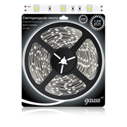 Лента LED 5050/30-SMD 7.2W  12V DC холодный белый (блистер 5м) 312000307-1