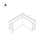 Коннектор угловой MAG-CON-2538-L90 (BK) (Arlight, IP20 Металл, 3 года) 033247