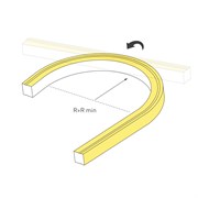 Светодиодная лента герметичная MOONLIGHT-TOP-U-A156-13x12mm 24V Day4000 (11 W/m, IP67, 5m, wire x2) (Arlight, Вывод боковой, 3 года) 042778