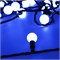 Светодиодная гирлянда ARD-BALL-CLASSIC-D23-10000-BLACK-80LED BLUE (230V, 3.5W) (Ardecoled, IP65) 025600 - фото 110430