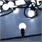 Светодиодная гирлянда ARD-BALL-CLASSIC-D23-20000-BLACK-160LED WHITE (230V, 7W) (Ardecoled, IP65) 025630 - фото 115720
