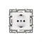 Механизм электрической розетки SCT-MEU1-PL-WH (250V, 16A) (Arlight, -) 043730 - фото 118347