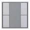 INTELLIGENT ARLIGHT Панель KNX-223-4-GREY (BUS) (IARL, IP20 Металл, 3 года) 028720-1 - фото 124740
