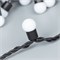 Светодиодная гирлянда ARD-BALL-CLASSIC-D17.5-20000-BLACK-200LED WARM (230V, 14W) (Ardecoled, IP65) 025591 - фото 138814
