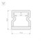 Профиль WPH-LINE-1212-2000 OPAL (Arlight, Пластик) 023302(1) - фото 140625