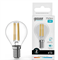 Лампа Gauss Filament Elementary Шар 12W 750lm 4100К Е14 LED 1/10/100 52122 - фото 145961