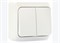 Выключатель 2-кл. откр. уст. 10А/250В  бел. ЭТЮД BA10-002B. - фото 15911