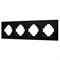 Рамка пластиковая FRM-PERIO-PL-4-BK (Arlight, -) 049759 - фото 170669