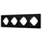 Рамка пластиковая FRM-PERIO-PL-4-BK (Arlight, -) 049759 - фото 170672
