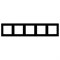 Рамка стеклянная FRM-GLARE-GS-5-BK (Arlight, -) 043806 - фото 171060