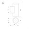 Светильник LGD-RAY-WALL-TWIN-R65-2x12W Warm3000 (GR, 6 deg, 230V) (Arlight, IP65 Металл, 3 года) 044231(1) - фото 174968