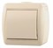HATA Выключатель одноклавишный бежевый 710-0300-100 - фото 17695