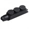 Колодка(розетка) 3-м 2P+E каучуковая с защ.крышкой IP44 16A PKR61-016-2-K02 - фото 17930