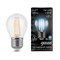 Лампа Gauss Filament Шар 7W 580lm 4100К Е27 LED 1/10/50 105802207 - фото 183481