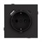 Механизм розетки с USB зарядкой SCT-TENDO-MUAC-SFPL-BK (230V, 16A) (Arlight, -) 054607