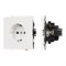 Механизм электрической розетки SCT-NOBE-MEU1-SFPL-WH (230V, 16A) (Arlight, -) 054276