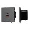 Механизм розетки с быстрой USB зарядкой SCT-NOBE-MUAC-SFPL-FC-GR (65W, QC3) (Arlight, -) 054319
