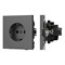 Механизм электрической розетки SCT-NOBE-MEU1-SFPL-GR (230V, 16A) (Arlight, -) 054279