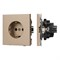 Механизм электрической розетки SCT-TENDO-MEU1-PL-GD (230V, 16A) (Arlight, -) 054081