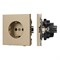 Механизм электрической розетки SCT-NOBE-MEU1-SFPL-GD (230V, 16A) (Arlight, -) 054278