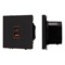 Механизм розетки с быстрой USB зарядкой SCT-NOBE-MUAC-SFPL-FC-BK (65W, QC3) (Arlight, -) 054317