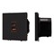 Механизм розетки с быстрой USB зарядкой SCT-NOBE-MUAC-SFPL-FC-BK (65W, QC3) (Arlight, -) 054317