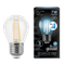 Лампа Gauss Filament Шар 7W 580lm 4100К Е27 LED 1/10/50 105802207