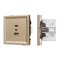 Механизм USB розетки SCT-TENDO-MUAC-SFPL-GD (5V, 3A, QC3) (Arlight, -) 054537