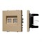 Механизм сдвоенной компьютерной розетки SCT-NOBE-MPC2-SFPL-GD (RJ-45, CAT6) (Arlight, -) 054314