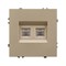 Механизм сдвоенной компьютерной розетки SCT-NOBE-MPC2-SFPL-GD (RJ-45, CAT6) (Arlight, -) 054314