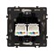 Механизм сдвоенной компьютерной розетки SCT-NOBE-MPC2-SFPL-GD (RJ-45, CAT6) (Arlight, -) 054314