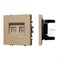 Механизм сдвоенной компьютерной розетки SCT-NOBE-MPC2-SFPL-GD (RJ-45, CAT6) (Arlight, -) 054314