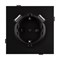 Механизм розетки с USB зарядкой SCT-TENDO-MUAA-PL-BK (230V, 16A) (Arlight, -) 054083