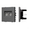 Механизм сдвоенной компьютерной розетки SCT-NOBE-MPC2-SFPL-GR (RJ-45, CAT6) (Arlight, -) 054315