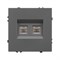 Механизм сдвоенной компьютерной розетки SCT-NOBE-MPC2-SFPL-GR (RJ-45, CAT6) (Arlight, -) 054315