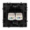 Механизм сдвоенной компьютерной розетки SCT-NOBE-MPC2-SFPL-GR (RJ-45, CAT6) (Arlight, -) 054315