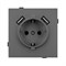 Механизм розетки с USB зарядкой SCT-TENDO-MUAA-SFPL-GR (230V, 16A) (Arlight, -) 054605
