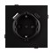 Механизм розетки с USB зарядкой SCT-TENDO-MUAC-PL-BK (230V, 16A) (Arlight, -) 054087