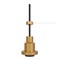 Подвесной светильник  1906  PENDULUM PRO GOLD  1*Е27   68*84mm (длина провода - 3000мм)  4058075800663 - фото 21762