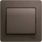 GLOSSA Выключатель одноклавишный схема 1 шоколад в сборе GSL000812 - фото 21988