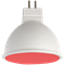 Ecola MR16   LED color  7,0W  220V GU5.3 Red Красный матовое стекло (композит) 47x50 M2TR70ELC - фото 23438