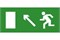 Эвакуационный знак ЭП05 Налево вверх 140x280 мм ЭП05 140280 - фото 23561