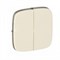 Лицевая панель выключателя 2кл слон. кость VALENA ALLURE 755026 - фото 24728