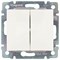 Выключатель  2-кл. 10А, 250В белый VALENA 774405 - фото 25049