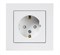 Розетка ATLASDESIGN без заземления 16А в сборе белый ATN000140 - фото 25999