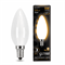 Лампа Gauss Filament Свеча 5W 420lm 2700К Е14 milky LED 1/10/50 103201105 - фото 38199