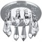 Светильник Gauss Brilliance PT001, Кристалл/Хром, Gu5.3 1/30 PT001 - фото 38461