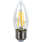 Свеча Ecola candle   LED Premium  6,0W  220V E27 2700K 360° filament прозр. нитевидная   (Ra 80, 100 Lm/W, КП=0) 96х37 N7QW60ELC-1 - фото 41008