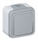 Кнопка 1-кл. О/У  10А 250В н/о контакт серая IP 55 Plexo 55 069720 - фото 41196
