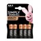 Батарейки Duracell Simply LR06 АА пальчиковые 5PCS (блистер 5шт) 5000394160712 - фото 41431